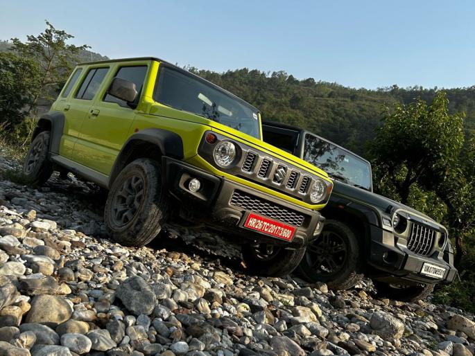 More expensive than Mahindra's Thar! Maruti's Jimny finally launched, see price, starts at ₹12.74 lakh | महिंद्राच्या थारपेक्षाही महागडी! मारुतीची जिम्नी अखेर लाँच, किंमत पाहून डोळे विस्फारतील... More expensive than Mahindra's Thar! Maruti's Jimny finally launched, see price, starts at ₹12.74 lakh | महिंद्राच्या थारपेक्षाही महागडी! मारुतीची जिम्नी अखेर लाँच, किंमत पाहून डोळे विस्फारतील...
