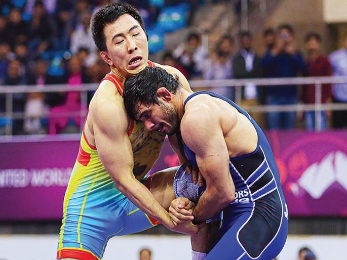 Asian wrestling title: Olympic test qualifier with silver success | आशियाई कुस्ती अजिंक्यपद: रौप्य यशासह जितेंदर ठरला ऑलिम्पिक चाचणीसाठी पात्र Asian wrestling title: Olympic test qualifier with silver success | आशियाई कुस्ती अजिंक्यपद: रौप्य यशासह जितेंदर ठरला ऑलिम्पिक चाचणीसाठी पात्र