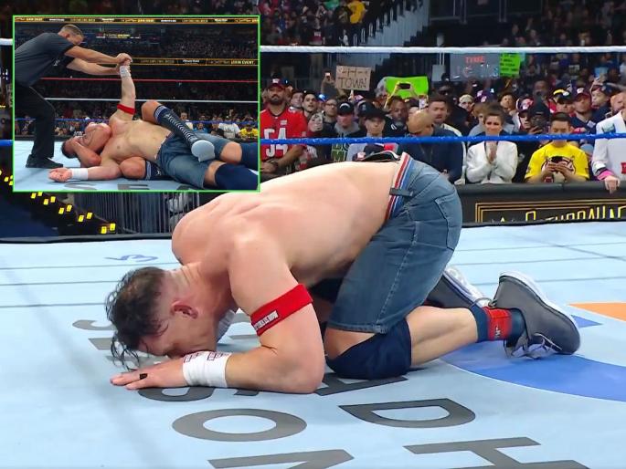 John Cena Retirement Match: John Cena lost his last match 'hardly'; Defeated by Gunther, bid farewell to WWE by kissing the ring... | जॉन सीनाने शेवटचा सामना 'मुद्दाम' गमावला? गुंथरकडून पराभव, रिंगला किस करून घेतला WWE चा निरोप... John Cena Retirement Match: John Cena lost his last match 'hardly'; Defeated by Gunther, bid farewell to WWE by kissing the ring... | जॉन सीनाने शेवटचा सामना 'मुद्दाम' गमावला? गुंथरकडून पराभव, रिंगला किस करून घेतला WWE चा निरोप...