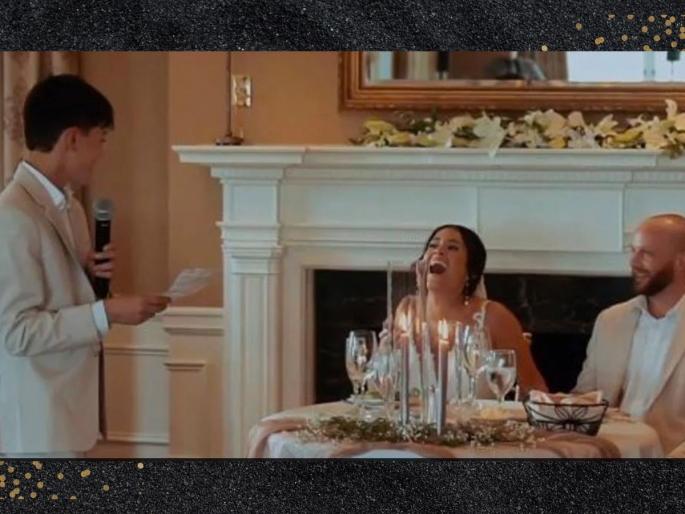 i am son of bride son emotional speech at mothers wedding says such thing for new father | हृदयस्पर्शी! "मी नवरीचा मुलगा आहे..." आईच्या लग्नात लेकाचं भावूक भाषण; Video व्हायरल