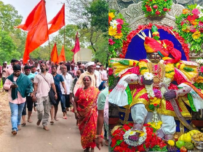 Nagarpradakshina in the midst of a crowd of devotees on Jyotiba | Kolhapur: जोतिबावर भाविकांच्या अलोट गर्दीत नगरप्रदक्षिणा