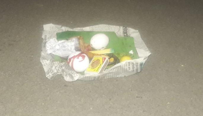 'Worship' made to escape 'Corona'; Citizens scared | ‘कोरोना’ला पळविण्यासाठी केली ‘पूजा’; नागरिक भयभीत