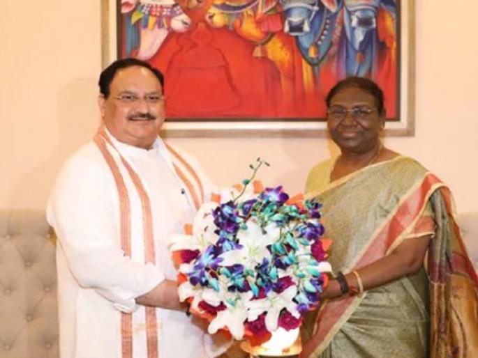 bjp jp nadda said honoring tribal woman in anniversary 75 year of independence | स्वातंत्र्याच्या अमृतमहोत्सवी वर्षात होत आहे आदिवासी महिलेचा सन्मान: जेपी नड्डा bjp jp nadda said honoring tribal woman in anniversary 75 year of independence | स्वातंत्र्याच्या अमृतमहोत्सवी वर्षात होत आहे आदिवासी महिलेचा सन्मान: जेपी नड्डा