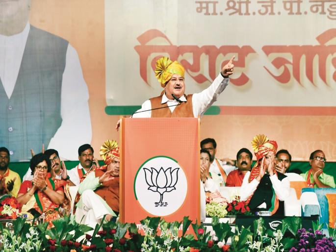 maharashtra assembly vidhan sabha election 2024 space for maharashtra in pm modi mind double engine government needed for development said jp nadda | मोदींच्या मनात महाराष्ट्रासाठी जागा, विकासासाठी डबल इंजिन सरकार गरजेचे: जे. पी. नड्डा maharashtra assembly vidhan sabha election 2024 space for maharashtra in pm modi mind double engine government needed for development said jp nadda | मोदींच्या मनात महाराष्ट्रासाठी जागा, विकासासाठी डबल इंजिन सरकार गरजेचे: जे. पी. नड्डा