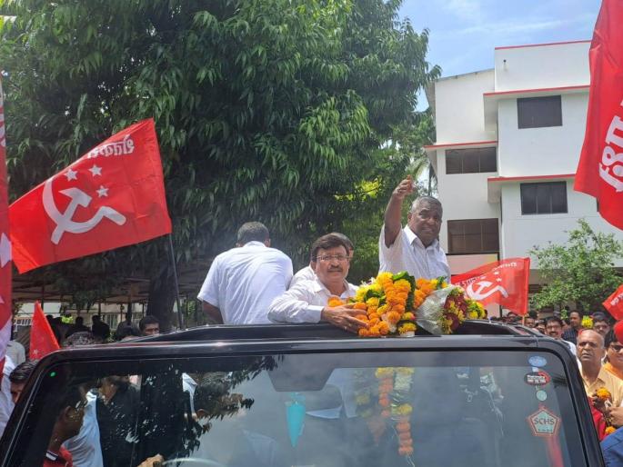 RDCC Bank Elections won by Shetkari Kamgar Party and its INDIA opposition alliance first victory in Raigad says Jayant Patil | RDCC बँकेवर शेकापचा लाल बावटा, I.N.D.I.A च्या विजयाची मुहूर्तमेढ रायगडात! RDCC Bank Elections won by Shetkari Kamgar Party and its INDIA opposition alliance first victory in Raigad says Jayant Patil | RDCC बँकेवर शेकापचा लाल बावटा, I.N.D.I.A च्या विजयाची मुहूर्तमेढ रायगडात!