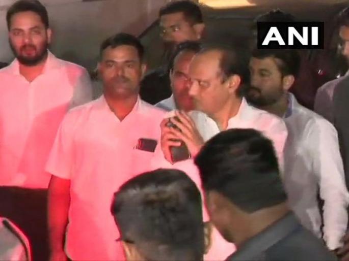 Ajit Pawar was out of the house, attending the Chief Minister's 'Varsha' bungalow in mumbai | अजित पवार घराबाहेर पडले, थेट मुख्यमंत्र्यांच्या 'वर्षा' बंगल्यात हजेरी Ajit Pawar was out of the house, attending the Chief Minister's 'Varsha' bungalow in mumbai | अजित पवार घराबाहेर पडले, थेट मुख्यमंत्र्यांच्या 'वर्षा' बंगल्यात हजेरी