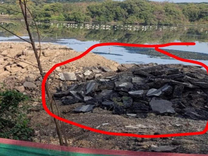 Radar Road of Palm Beach in the Jewels of Navi Mumbai area | ज्वेल्स ऑफ नवी मुंबई परिसरात पाम बीचचा राडारोडा Radar Road of Palm Beach in the Jewels of Navi Mumbai area | ज्वेल्स ऑफ नवी मुंबई परिसरात पाम बीचचा राडारोडा