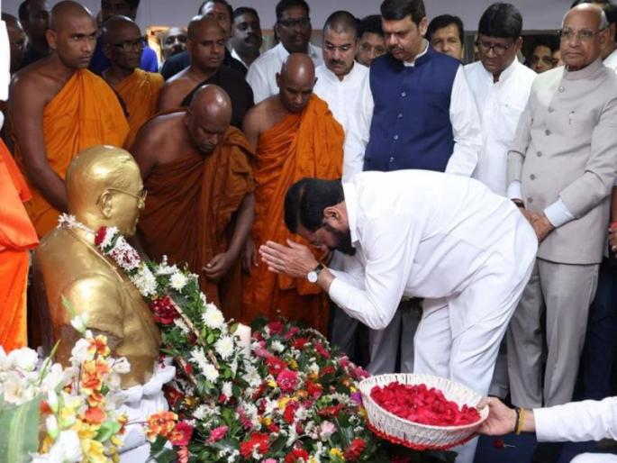 Due to the principles laid down by Dr Babasaheb Ambedkar, the india is progressing today - Chief Minister Eknath Shinde | बाबासाहेब आंबेडकरांनी मांडलेल्या तत्वांमुळे देश आज प्रगतीपथावर- मुख्यमंत्री एकनाथ शिंदे Due to the principles laid down by Dr Babasaheb Ambedkar, the india is progressing today - Chief Minister Eknath Shinde | बाबासाहेब आंबेडकरांनी मांडलेल्या तत्वांमुळे देश आज प्रगतीपथावर- मुख्यमंत्री एकनाथ शिंदे