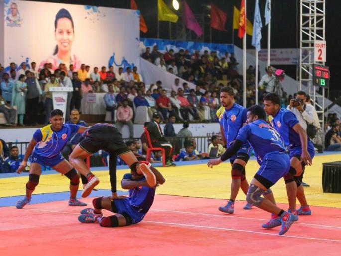 Maharashtra's second consecutive win in the National Kabaddi Tournament | राष्ट्रीय कबड्डी स्पर्धेत महाराष्ट्राचा सलग दुसरा विजय Maharashtra's second consecutive win in the National Kabaddi Tournament | राष्ट्रीय कबड्डी स्पर्धेत महाराष्ट्राचा सलग दुसरा विजय