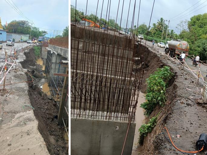 The Beed-Ahilyanagar highway is already slow, and motorists are facing a dilemma due to the collapse of the alternative bridge. | बीड-अहिल्यानगर मार्ग कामाची आधीच संथगती, त्यात पर्यायी पूल खचल्याने वाहनधारकांची कोंडी The Beed-Ahilyanagar highway is already slow, and motorists are facing a dilemma due to the collapse of the alternative bridge. | बीड-अहिल्यानगर मार्ग कामाची आधीच संथगती, त्यात पर्यायी पूल खचल्याने वाहनधारकांची कोंडी