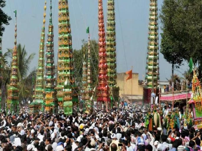 preparations for Muharram festival in Kadegaon Sangli district, visit of coffins next Saturday | सांगलीतील कडेगावात मोहरम उत्सवाची जय्यत तयारी, येत्या शनिवारी गगनचुंबी ताबुतांच्या भेटी preparations for Muharram festival in Kadegaon Sangli district, visit of coffins next Saturday | सांगलीतील कडेगावात मोहरम उत्सवाची जय्यत तयारी, येत्या शनिवारी गगनचुंबी ताबुतांच्या भेटी