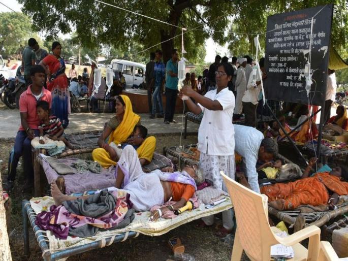 One drop of contaminated water on the village saline | दूषित पाण्याचा एक घोट अन गाव सलाईनवर One drop of contaminated water on the village saline | दूषित पाण्याचा एक घोट अन गाव सलाईनवर
