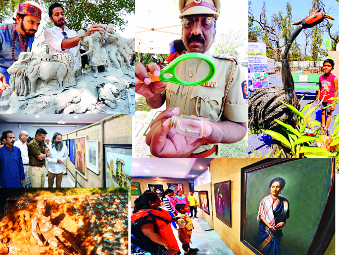 The invention of elite Indian art | पोलीस उद्यान रसिकांनी बहरले; देशभरातील कलावंतांची मांदियाळी - अभिजात भारतीय कलेचा आविष्कार  The invention of elite Indian art | पोलीस उद्यान रसिकांनी बहरले; देशभरातील कलावंतांची मांदियाळी - अभिजात भारतीय कलेचा आविष्कार