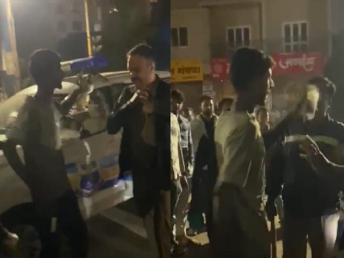Falkut Dada threatened the police in Kolhapur | फाळकुट दादांची पोलिसांवर मगरुरी, एकेरी भाषा वापरत दिली धमकी; कोल्हापुरातील घटना Falkut Dada threatened the police in Kolhapur | फाळकुट दादांची पोलिसांवर मगरुरी, एकेरी भाषा वापरत दिली धमकी; कोल्हापुरातील घटना