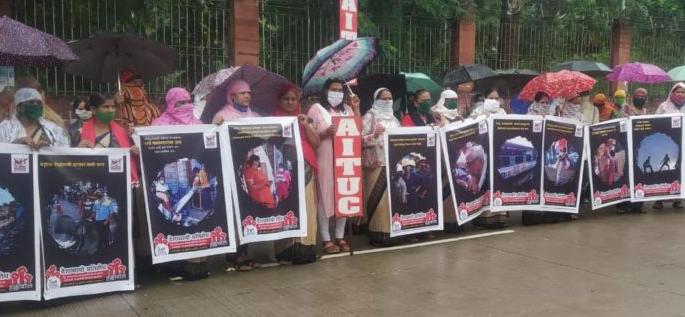 Workers' rights, do not remove the government: protest movement | कामगारांचे अधिकार, काढू नका सरकार : निषेध आंदोलन