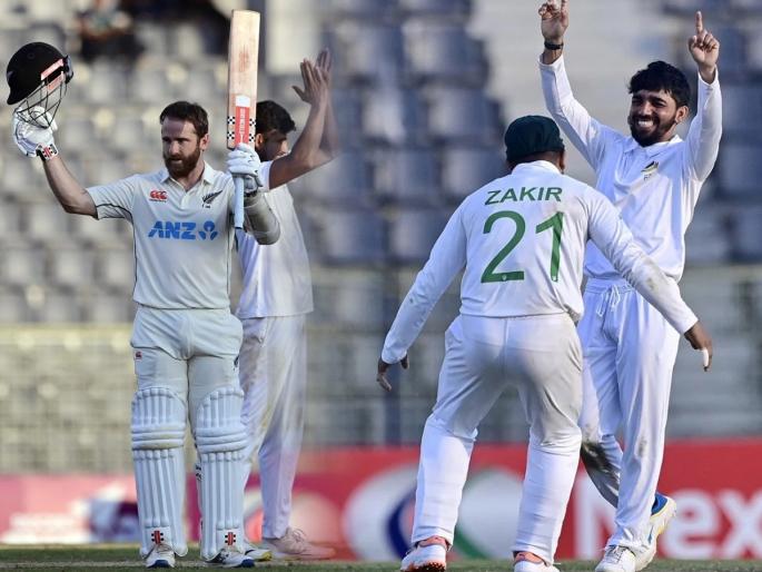 BAN vs NZ 1st Test : Test century number 29 for Kane Williamson Equals Virat Kohli In Elite List, he stood tall with another hundred, but Bangladesh kept chipping away | केन विलियम्सचे शतक अन् विराटच्या विक्रमाशी बरोबरी; तरीही बांगलादेशची बाजू भारी