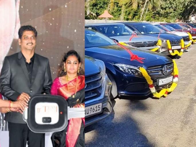 Another Savji dholkia from chennai! Mercedes, Innova, Creta were given to employees on Dussehra shridhar kannan chennai | आणखी एक सावजी ढोलकिया! दसऱ्यालाच कर्मचाऱ्यांना दिल्या मर्सिडीज, इनोव्हा, क्रेटा Another Savji dholkia from chennai! Mercedes, Innova, Creta were given to employees on Dussehra shridhar kannan chennai | आणखी एक सावजी ढोलकिया! दसऱ्यालाच कर्मचाऱ्यांना दिल्या मर्सिडीज, इनोव्हा, क्रेटा