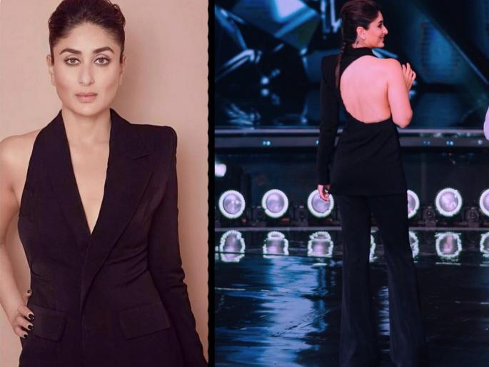 Fashionista kareena kapoor wore one sleeved black pant suit | तुम्ही करिना कपूरचा वन-स्लीव ब्लॅक पॅन्ट लूक पाहिलात का? 