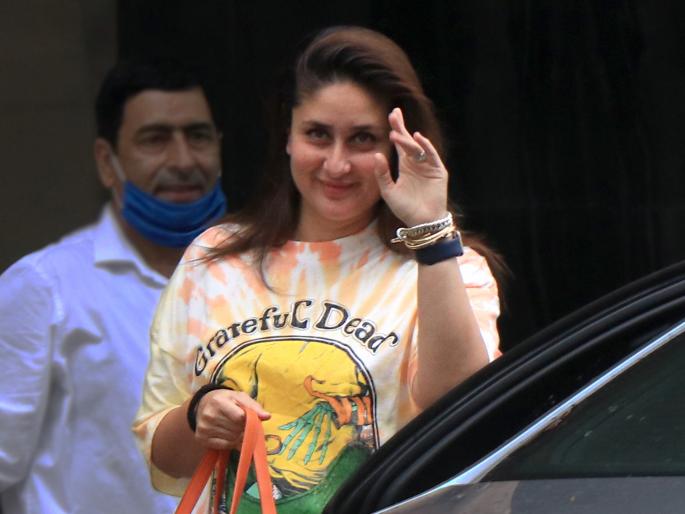 Kareena Kapoor Khan's diy t-shirt, looks trendy and very cool | करिना कपूरचा ऑरेंज बांधणी टीशर्ट मिळवतोय भरपूर लाईक्स...DIY करा, हा टी शर्ट