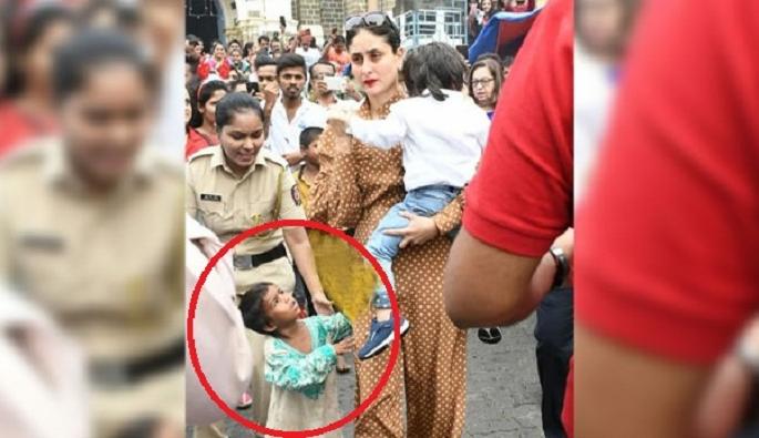 kareena kapoor khan viral video with taimur at mount mary church bebo TROLL | Viral Video : पायाला बिलगली भिक मागणारी ती चिमुकली, बेबोने केले असे काही kareena kapoor khan viral video with taimur at mount mary church bebo TROLL | Viral Video : पायाला बिलगली भिक मागणारी ती चिमुकली, बेबोने केले असे काही
