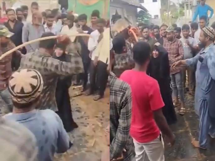 Karnatak Husband gets angry after seeing friend at home, complains about wife at mosque; Mob gives 'Taliban punishment' in bengaluru | काठ्या, पाईप अन्...; घरात मित्राला पाहून पती भडकला, मशिदीत केली पत्नीची तक्रार; जमावानं दिली 'तालिबानी शिक्षा' Karnatak Husband gets angry after seeing friend at home, complains about wife at mosque; Mob gives 'Taliban punishment' in bengaluru | काठ्या, पाईप अन्...; घरात मित्राला पाहून पती भडकला, मशिदीत केली पत्नीची तक्रार; जमावानं दिली 'तालिबानी शिक्षा'