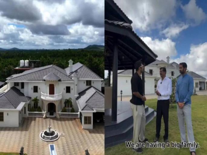 A magnificent kitchen, a grand temple, 500 types of fruit trees; A farmer in Karnataka built a luxurious house worth 100 crores | जबरदस्त स्वयंपाक घर, भव्य मंदिर, ५०० प्रकारची फळझाडे; कर्नाटकातील शेतकऱ्याने १०० कोटींचे आलिशान घर बांधले