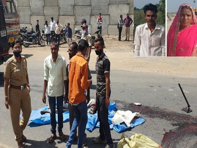 A horrific accident near Karodi Fata; Police had to pick up the remains from the valley | करोडी फाट्याजवळ भीषण अपघात; पोलिसांना खोऱ्याने उचलावे लागले मृतदेहांचे अवशेष A horrific accident near Karodi Fata; Police had to pick up the remains from the valley | करोडी फाट्याजवळ भीषण अपघात; पोलिसांना खोऱ्याने उचलावे लागले मृतदेहांचे अवशेष