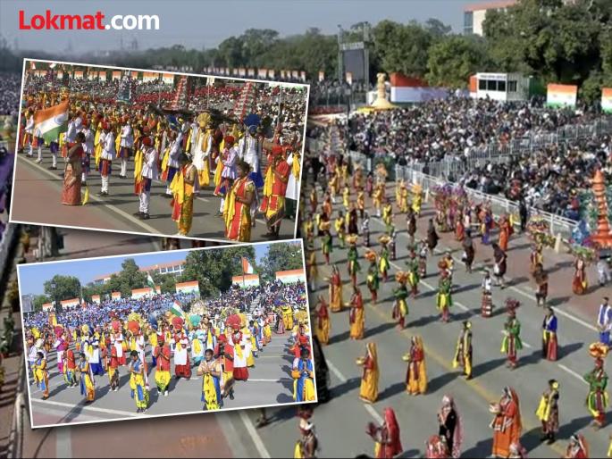 Republic Day 2025 For the first time 5000 artists performed on Kartavya Path | जयति जय-जय मम भारतम... कर्तव्यपथावर पहिल्यांदाच एकाच वेळी ५ हजार कलाकारांचे सादरीकरण Republic Day 2025 For the first time 5000 artists performed on Kartavya Path | जयति जय-जय मम भारतम... कर्तव्यपथावर पहिल्यांदाच एकाच वेळी ५ हजार कलाकारांचे सादरीकरण