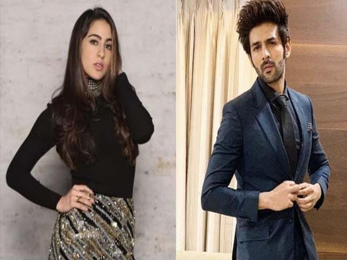 Sara Ali Khan and Kartik Aaryan hold hands in Lucknow | कार्तिक आर्यनला मिस करत असल्याने सारा अली खानने केले असे काही, चाहत्यांनाही बसला आश्चर्याचा धक्का Sara Ali Khan and Kartik Aaryan hold hands in Lucknow | कार्तिक आर्यनला मिस करत असल्याने सारा अली खानने केले असे काही, चाहत्यांनाही बसला आश्चर्याचा धक्का