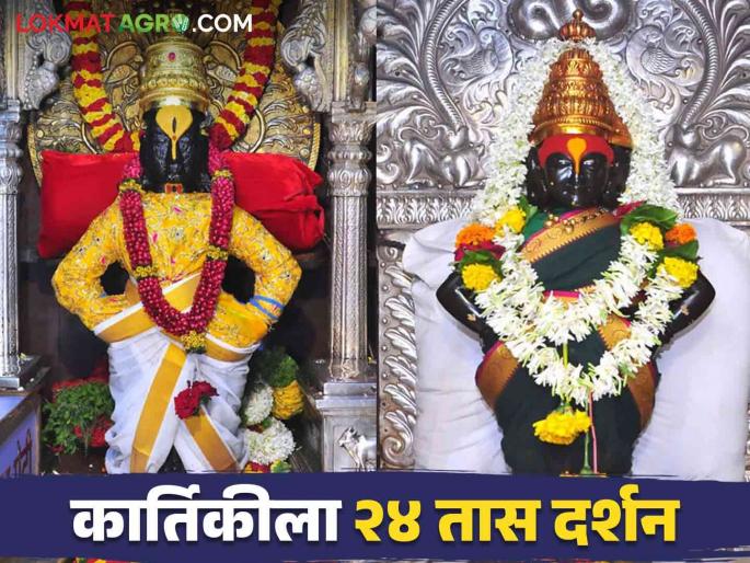 Kartiki Ekadashi 2024 : 24 hours darshan open Vitthal-Rukmini Mata on the occasion of Kartiki Yatra | Kartiki Ekadashi 2024 : कार्तिकी यात्रेनिमित्त शेतकरी वारकऱ्यांचे दैवत विठ्ठल-रुक्मिणी मातेचे २४ तास दर्शन Kartiki Ekadashi 2024 : 24 hours darshan open Vitthal-Rukmini Mata on the occasion of Kartiki Yatra | Kartiki Ekadashi 2024 : कार्तिकी यात्रेनिमित्त शेतकरी वारकऱ्यांचे दैवत विठ्ठल-रुक्मिणी मातेचे २४ तास दर्शन
