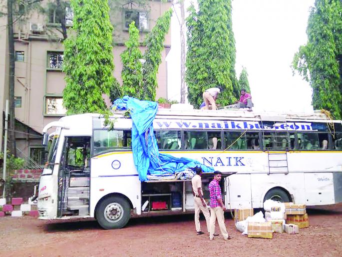 Transportation of tobacco products; Arambus confiscated | तंबाखूजन्य वस्तूंची वाहतूक; आरामबस जप्त