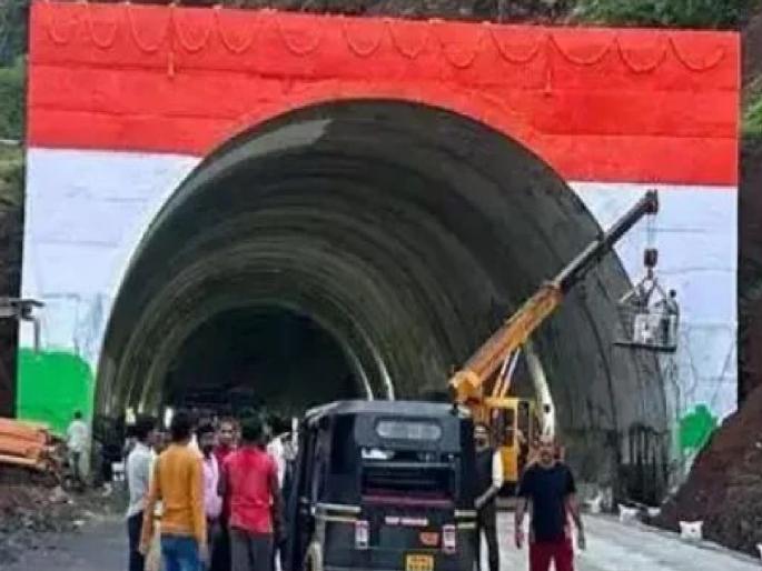 Kashedi tunnel on Mumbai Goa highway temporarily closed for traffic | मुंबई-गोवा महामार्गावरील कशेडी बोगदा वाहतुकीसाठी तात्पुरता बंद Kashedi tunnel on Mumbai Goa highway temporarily closed for traffic | मुंबई-गोवा महामार्गावरील कशेडी बोगदा वाहतुकीसाठी तात्पुरता बंद