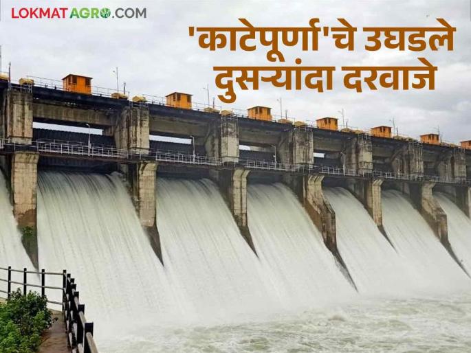 Katepurna Dam: 46.11 cubic meters of water released from Katepurna  | Katepurna Dam : 'काटेपूर्णा'तून ४६.११ घनमीटर पाण्याचा विसर्ग 