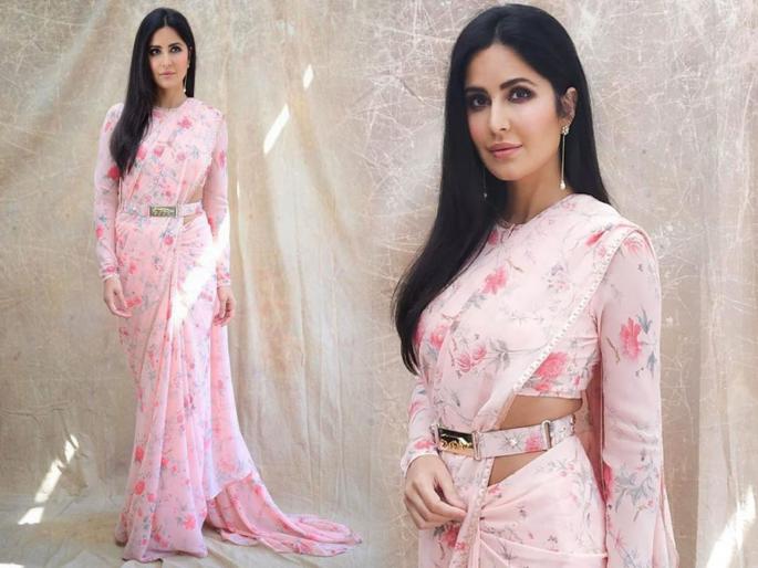 Katrina kaif looks gorgeous in sabyasachi saree | पिंक साडीमध्ये क्यूट दिसतेय कतरिना; नजरचं हटेना Katrina kaif looks gorgeous in sabyasachi saree | पिंक साडीमध्ये क्यूट दिसतेय कतरिना; नजरचं हटेना