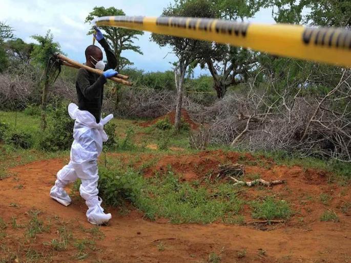Death toll from starvation cult in Kenya exceeds 403 people | येशूच्या भेटीचं स्वप्न दाखवत केनियात ४०० हून अधिक लोकांचा बळी; आणखी १२ मृतदेह सापडले Death toll from starvation cult in Kenya exceeds 403 people | येशूच्या भेटीचं स्वप्न दाखवत केनियात ४०० हून अधिक लोकांचा बळी; आणखी १२ मृतदेह सापडले