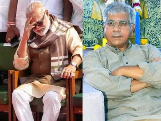 Why is Minister Chhagan Bhujbal not resigning?, Prakash Ambedkar raised the question. | 'ओबीसीसाठी छगन भुजबळांनी राजीनामा फेकून द्यावा'; प्रकाश आंबेडकर यांचं आव्हान Why is Minister Chhagan Bhujbal not resigning?, Prakash Ambedkar raised the question. | 'ओबीसीसाठी छगन भुजबळांनी राजीनामा फेकून द्यावा'; प्रकाश आंबेडकर यांचं आव्हान