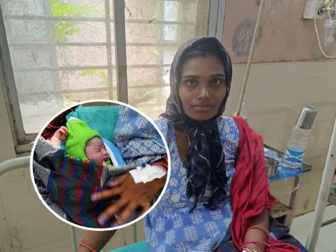 Woman gives birth to baby in Travels bus going from bilaspur to pune | प्रवासादरम्यान प्रसूतीकळा... महिलेने ट्रॅव्हल्समध्ये दिला गोंडस बाळाला जन्म Woman gives birth to baby in Travels bus going from bilaspur to pune | प्रवासादरम्यान प्रसूतीकळा... महिलेने ट्रॅव्हल्समध्ये दिला गोंडस बाळाला जन्म