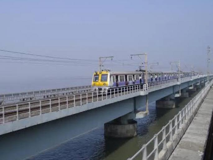 Youth dies after being hit by coconut thrown from local train | धावत्या लोकलमधून निर्माल्य फेकले; खाडीपुलावर चालणाऱ्या तरुणाचा नारळ लागून मृत्यू Youth dies after being hit by coconut thrown from local train | धावत्या लोकलमधून निर्माल्य फेकले; खाडीपुलावर चालणाऱ्या तरुणाचा नारळ लागून मृत्यू