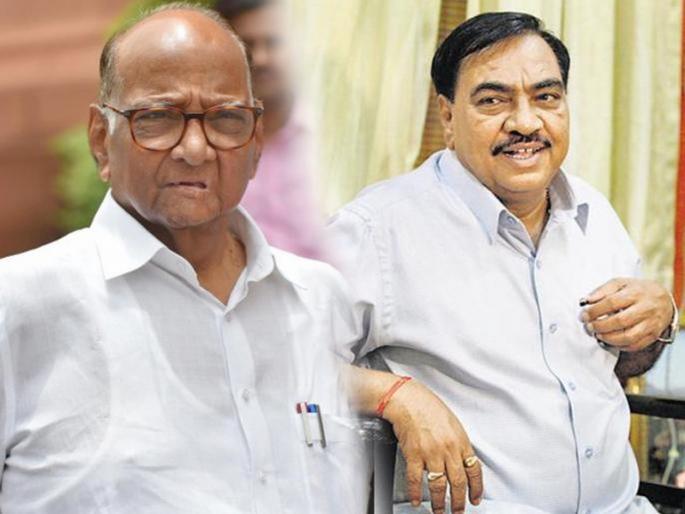 bjp leader eknath khadse meets ncp chief sharad pawar | 'टिकटिक' वाजते डोक्यात?; नाराज एकनाथ खडसे शरद पवारांच्या भेटीला bjp leader eknath khadse meets ncp chief sharad pawar | 'टिकटिक' वाजते डोक्यात?; नाराज एकनाथ खडसे शरद पवारांच्या भेटीला