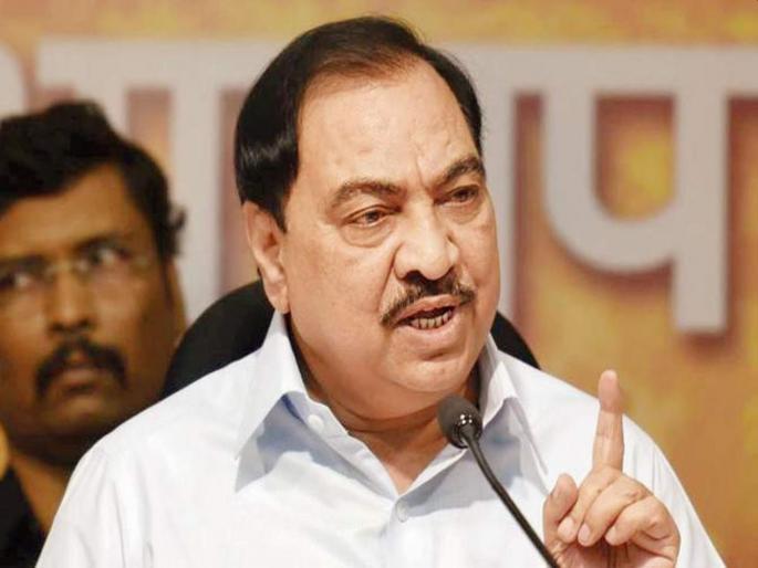 only chandrakant patil called me says eknath khadse after resigning from bjp | मला भाजपमधून फक्त 'त्या' एका नेत्याचा फोन आला; खडसेंनी सांगितलं नाव