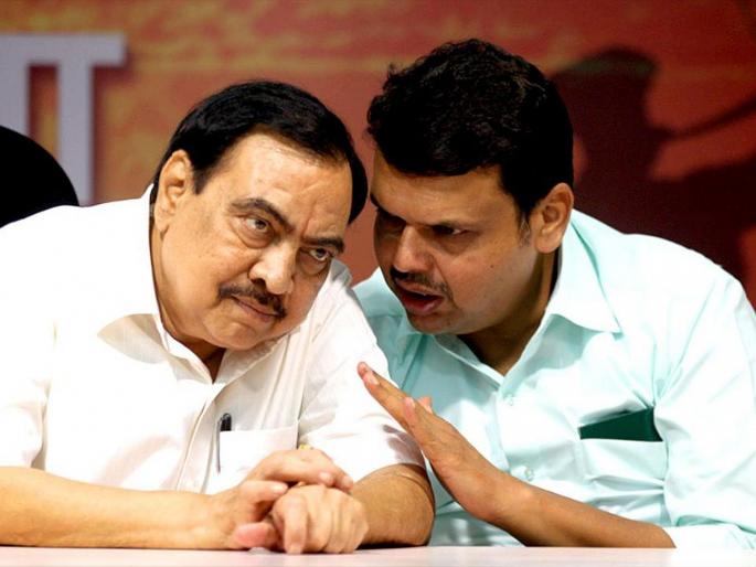 bjp leader devendra fadnavis gives advice to eknath khadse | नाराज झालेल्या एकनाथ खडसेंना फडणवीसांचा सल्ला; म्हणाले... bjp leader devendra fadnavis gives advice to eknath khadse | नाराज झालेल्या एकनाथ खडसेंना फडणवीसांचा सल्ला; म्हणाले...