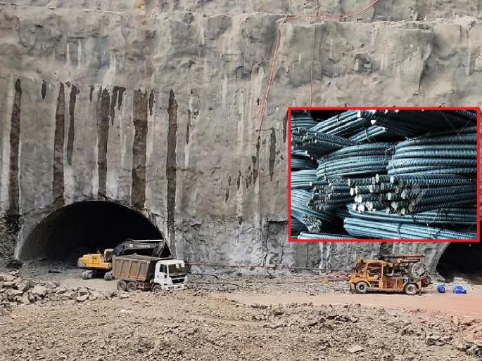 Four tonnes of steel stolen for Khambatki tunnel project, demand for inquiry | Satara: खंबाटकी बोगदा प्रकल्पासाठीच्या चार टन स्टीलची चोरी, चौकशीची मागणी Four tonnes of steel stolen for Khambatki tunnel project, demand for inquiry | Satara: खंबाटकी बोगदा प्रकल्पासाठीच्या चार टन स्टीलची चोरी, चौकशीची मागणी