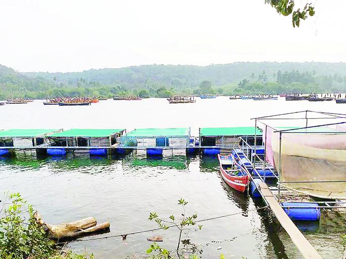 Illegal sand extraction continues in Curly Bay | कर्ली खाडीत अवैध वाळू उपसा सुरूच Illegal sand extraction continues in Curly Bay | कर्ली खाडीत अवैध वाळू उपसा सुरूच