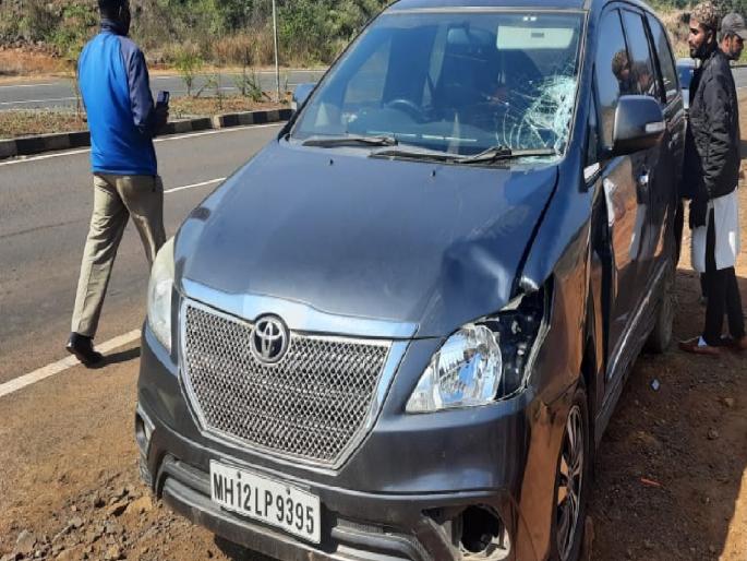 One injured in accident at Kharepatan on Mumbai Goa National Highway | भरधाव कारने पादचाऱ्याला उडविले, एक जण गंभीर जखमी; खारेपाटण येथील घटना One injured in accident at Kharepatan on Mumbai Goa National Highway | भरधाव कारने पादचाऱ्याला उडविले, एक जण गंभीर जखमी; खारेपाटण येथील घटना