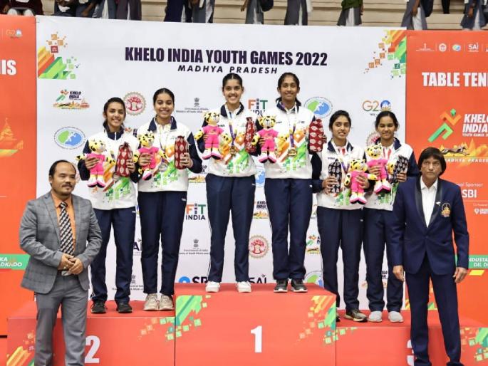 Khelo India 2023 : Maharashtra opens account with gold medal in table tennis, hat-trick of medals in table tennis | Khelo India 2023 : टेबल टेनिस मधील सुवर्णपदकाने महाराष्ट्राचे खाते उघडले, टेबल टेनिसमध्ये पदकांची हॅट्ट्रिक Khelo India 2023 : Maharashtra opens account with gold medal in table tennis, hat-trick of medals in table tennis | Khelo India 2023 : टेबल टेनिस मधील सुवर्णपदकाने महाराष्ट्राचे खाते उघडले, टेबल टेनिसमध्ये पदकांची हॅट्ट्रिक