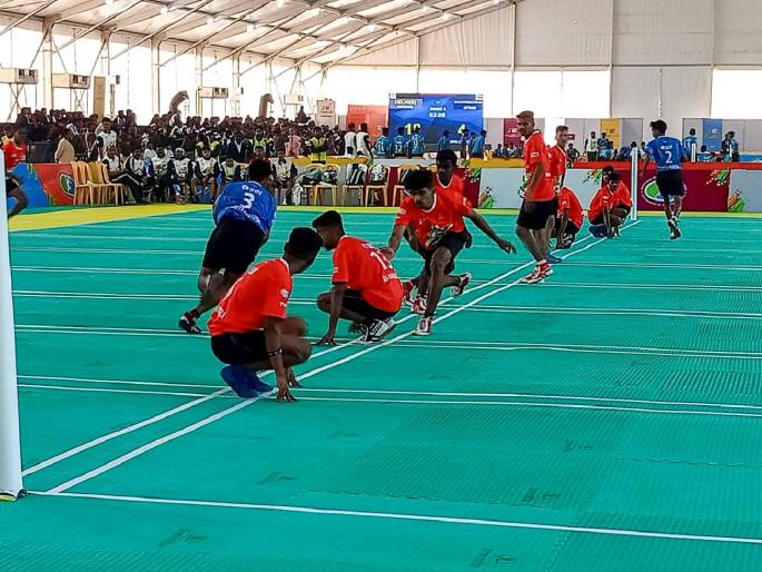Khelo India 2023 : Maharashtra Kho-Kho team's double bang of victory; Hosts Madhya Pradesh lost both teams | Khelo India 2023 : महाराष्ट्र खो-खो संघाचा विजयाचा डबल धमाका; यजमान मध्य प्रदेशचे दोन्ही संघ पराभूत Khelo India 2023 : Maharashtra Kho-Kho team's double bang of victory; Hosts Madhya Pradesh lost both teams | Khelo India 2023 : महाराष्ट्र खो-खो संघाचा विजयाचा डबल धमाका; यजमान मध्य प्रदेशचे दोन्ही संघ पराभूत