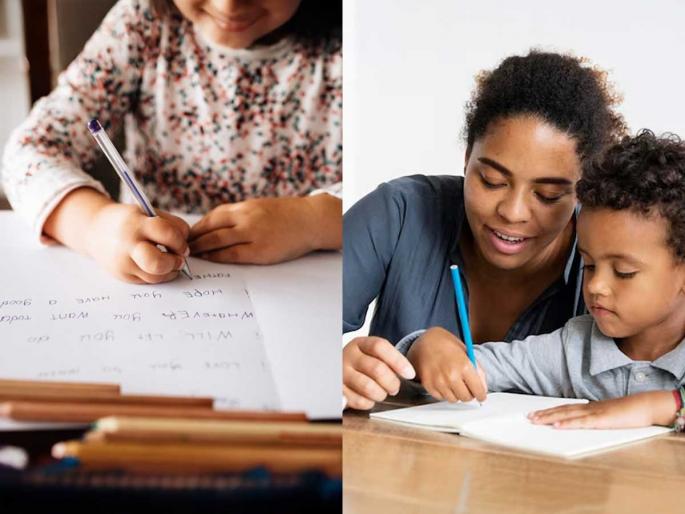 how to make kids write neatly and clearly simple tricks to improve handwriting in children best handwriting improvement method for kids | मुलांचं अक्षर गचाळ? १ सोपी ट्रिक-अक्षर तर सुधारेलच पण मुलं आवडीने लिहू लागतील सरसर