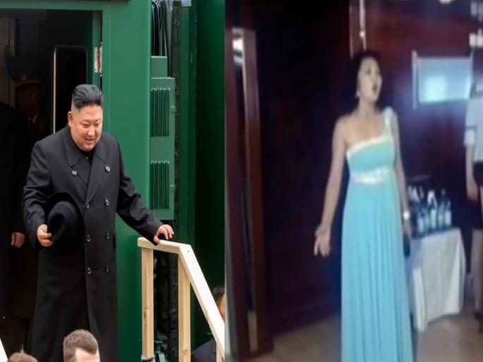 Kim Jong Un's bulletproof train features entertainment by 'lady conductors' | इंटरटेनमेंटसाठी सुंदर लेडी कंडक्टर...; पुतिन यांच्या भेटीला किम ट्रेनने निघाले Kim Jong Un's bulletproof train features entertainment by 'lady conductors' | इंटरटेनमेंटसाठी सुंदर लेडी कंडक्टर...; पुतिन यांच्या भेटीला किम ट्रेनने निघाले