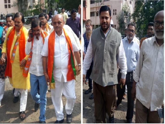 Maharashtra Election 2019 : BJP's Tanwani, MIM's Qureshi's sword down from 'Aurangabad Central' election | Maharashtra Election 2019 : 'औरंगाबाद मध्य'मधून भाजपचे तनवाणी, एमआयएमचे कुरैशी यांची तलवार म्यान Maharashtra Election 2019 : BJP's Tanwani, MIM's Qureshi's sword down from 'Aurangabad Central' election | Maharashtra Election 2019 : 'औरंगाबाद मध्य'मधून भाजपचे तनवाणी, एमआयएमचे कुरैशी यांची तलवार म्यान