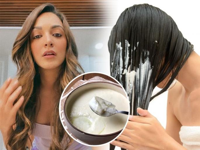 Hair Care Tips: For Beautiful hair like Kiara Advani use these 4 hairpacks! | कियारा अडवाणीसारखे सुंदर केस हवेत, वापरा हे 4  हेअरपॅक! काळ्याभोर केसांची घरगुती देखभाल